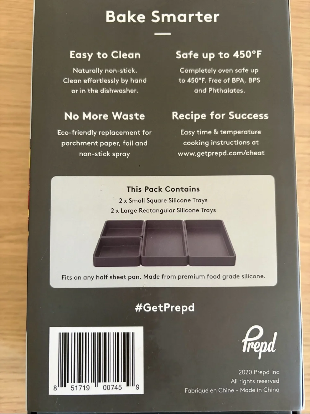 Prepd Cheat Sheets Modular Sheet Pan Divider Baking NWT